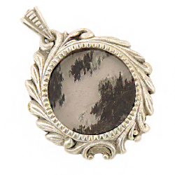 Кулон "Виньетка" обсидиан пейзажный асс.