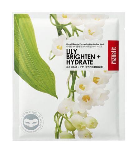 Тканевая Маска с Лилией для глаз против отеков Manefit Beauty Planner Lily Brighening Eye Mask 10 г