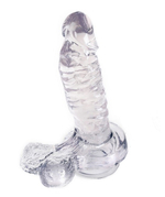 Фаллос на присоске Vibrant (17 см , прозрачный) (Цвет: прозрачный)