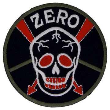 Нашивка Zero (круглая, белая надпись)