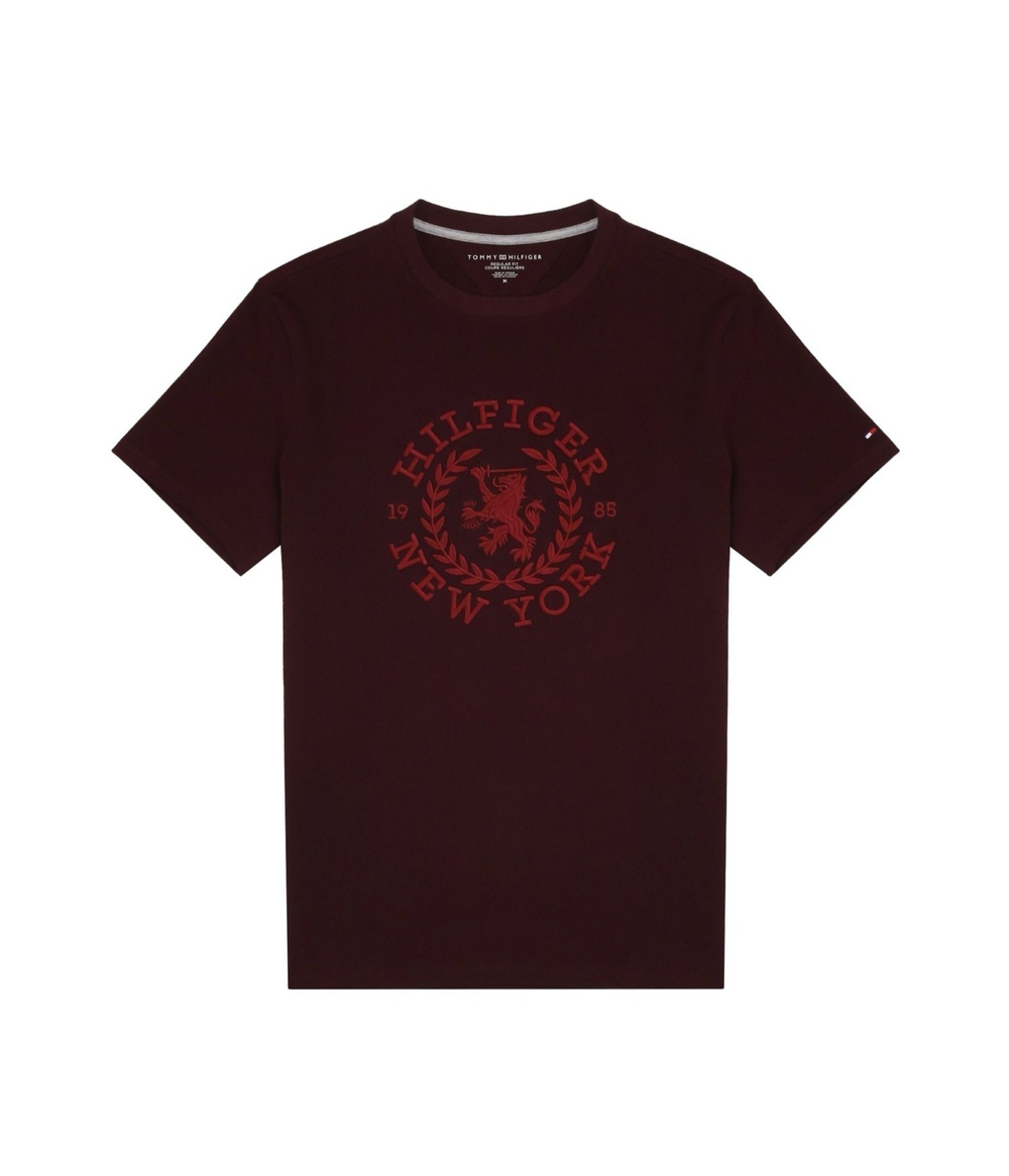 Футболка Tommy Hilfiger Embroidered Heritage Crest Logo Dark Cabernet