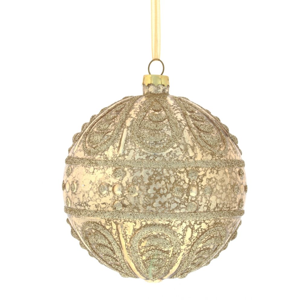 GAEM Украшение новогоднее Шар "Царская держава", D 10 см, L10 W10 H10 см, 2 в.