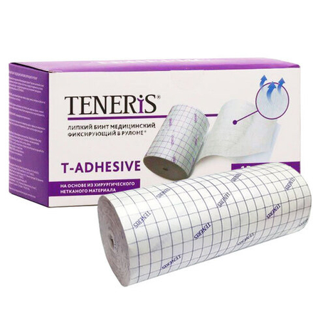 Бинт липкий 15см*10м ,TENERIS