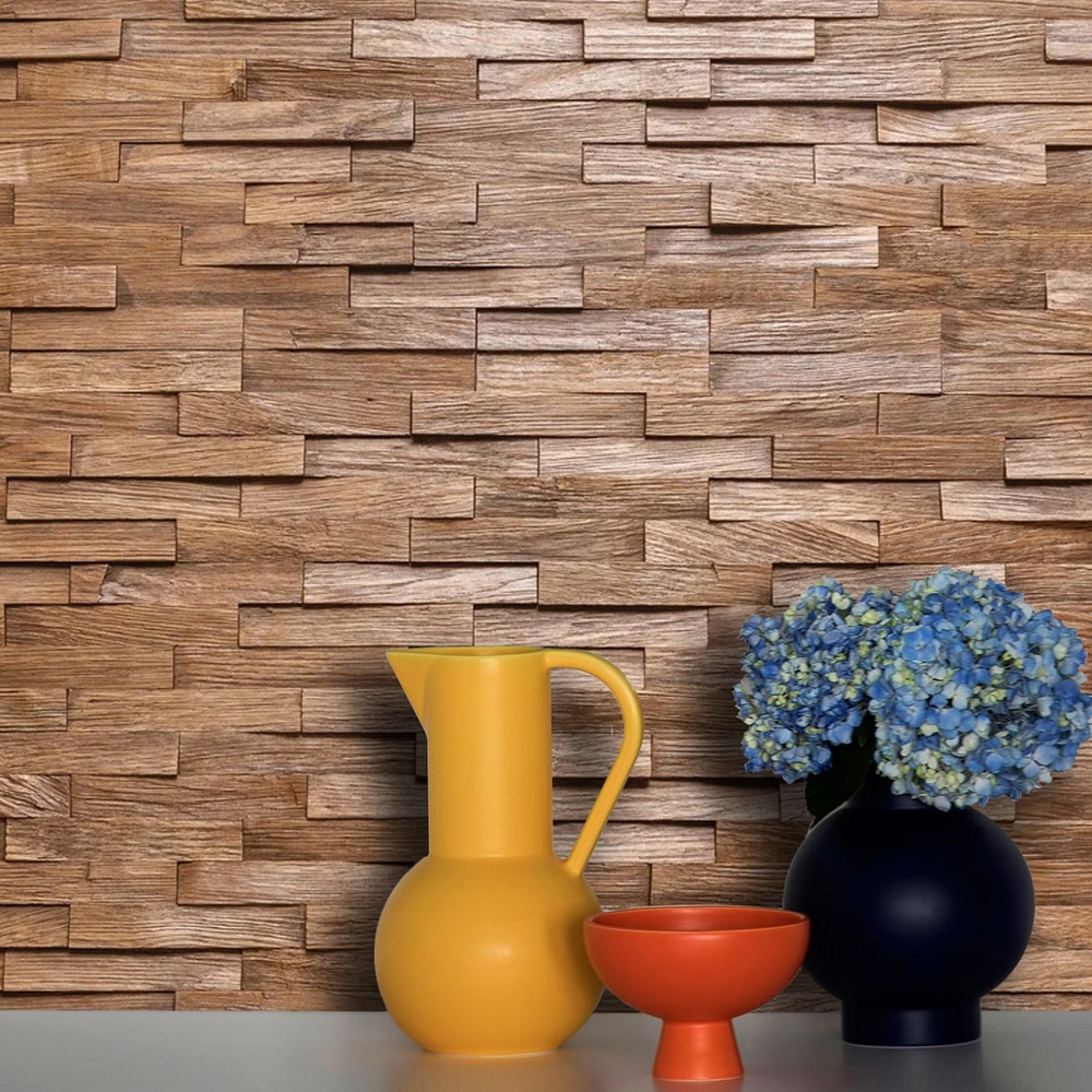 Деревянная мозаика для стен Wood Mosaic Корза орех