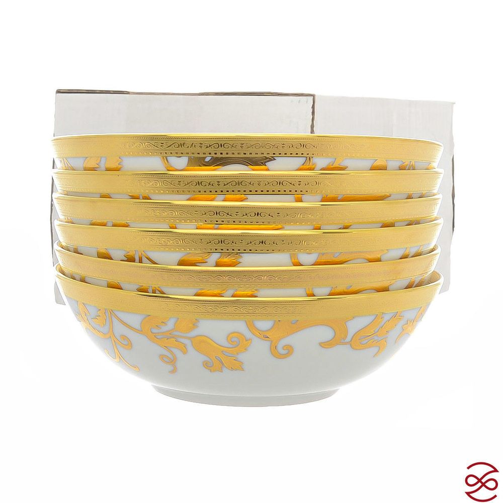 Набор салатников 18 см Tosca Black Gold (6 шт)