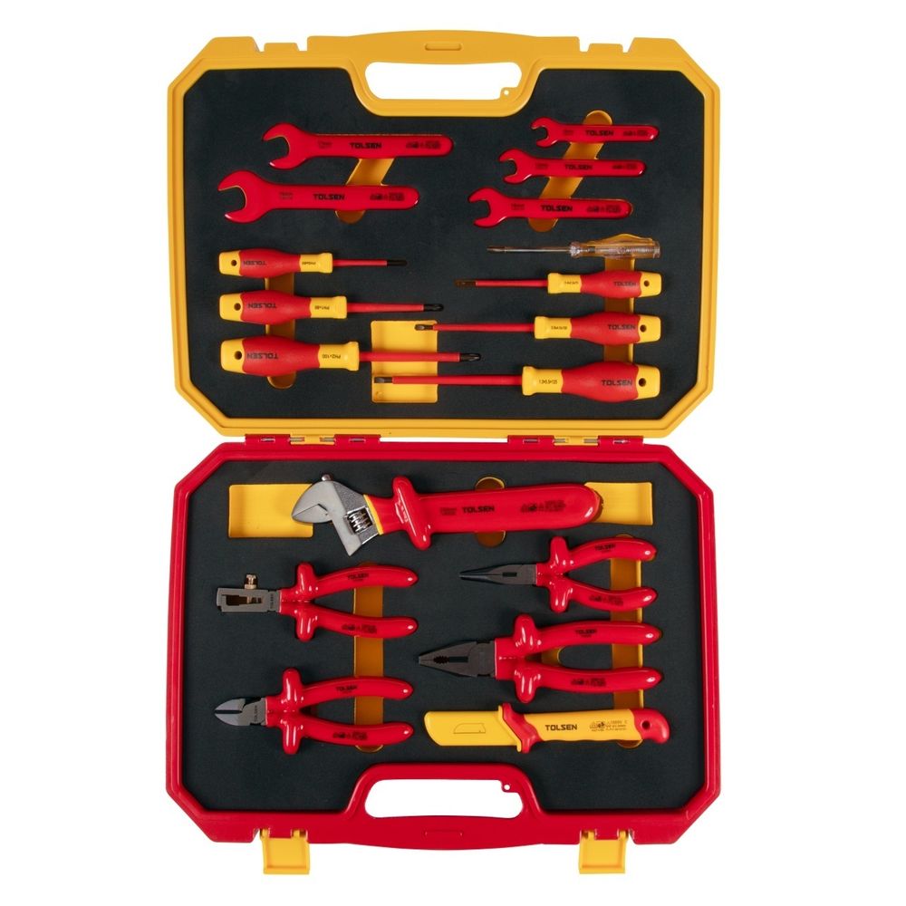 TOLSEN (TTV83718) Набор инструментов диэлектрических, универсальный, 18 предметов