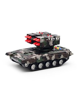 Игрушка Танк на батарейках, свет и звук (58069B)