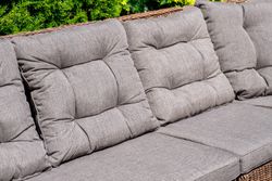 "Бергамо" плетеный центральный модуль дивана, цвет коричневый