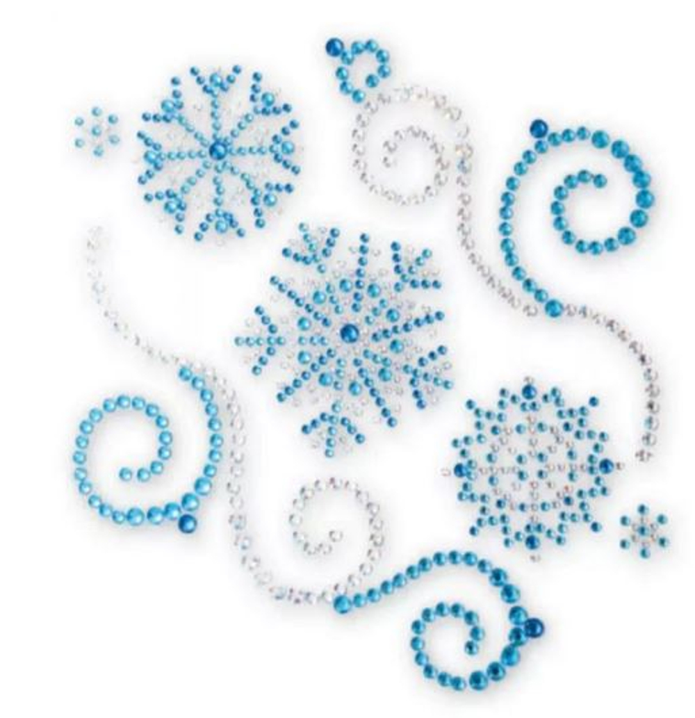 Наклейка "Снежинки СТРАЗЫ" PHANTOM PH5965  28717