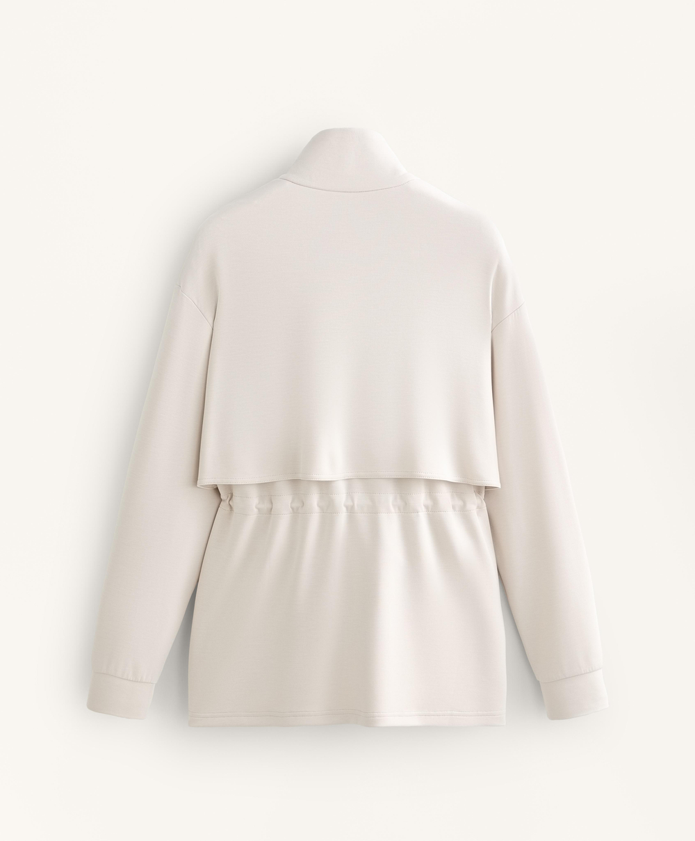 Oysho Длинная мягкая куртка из модала с карманами, норка