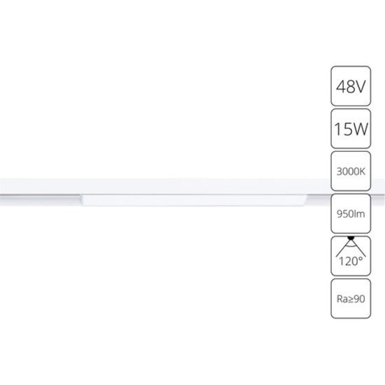 A4643PL-1WH СВЕТИЛЬНИК ПОТОЛОЧНЫЙ LINEA 48В 15Вт 950Лм 3000К 90+ 120°