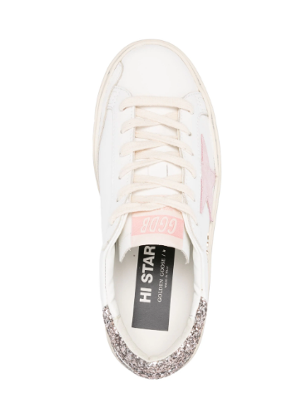 Кеды Golden Goose Hi Star glittered sneakers