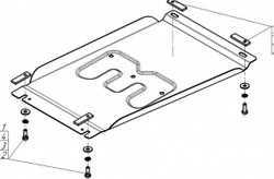 Защита стальная для Great Wall Poer Motodor.73115