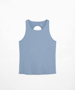 Oysho Футболка комфортлюкс с перекрестной спиной, туманный синий