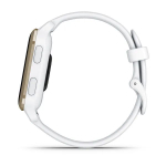 Смарт часы Garmin Venu Sq 2 белые с кремово-золотым алюминиевым безелем