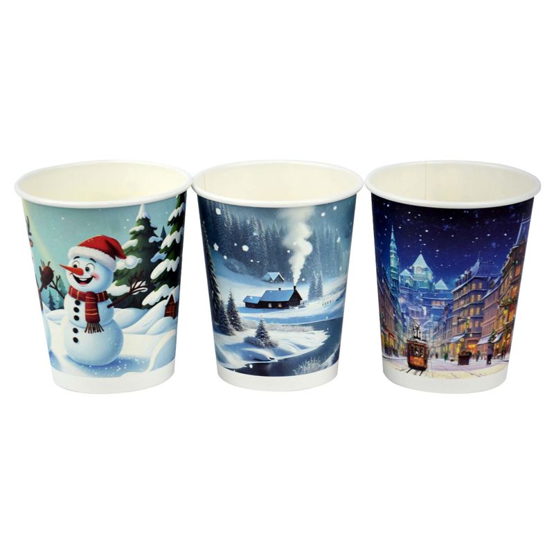 Стакан Казахстан бумажный однослойный Ассорти НГ 250 мл 50 шт/уп 20 уп/кор