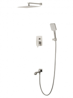 Душевая система встраиваемая WONZON & WOGHAND FLEX, Брашированный никель (WW-88939072-BN)