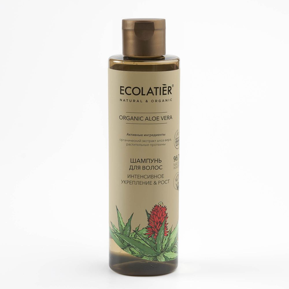 Ecolatier Organic Aloe Vera шампунь для волос Интенсивное укрепление и рост, 250мл