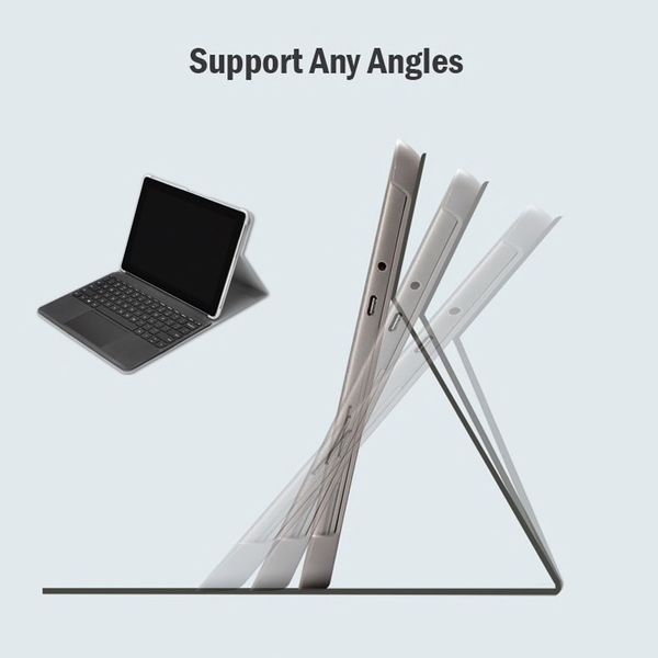 Чехол-папка Bestchoi с держателем для стилуса для Microsoft Surface Go (черная)