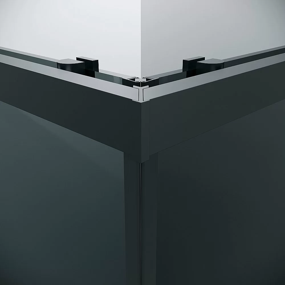 Душевой уголок Grossman Cosmo 300.K33.02.8080.21.10 80x80 стекло тонированное/профиль черный матовый