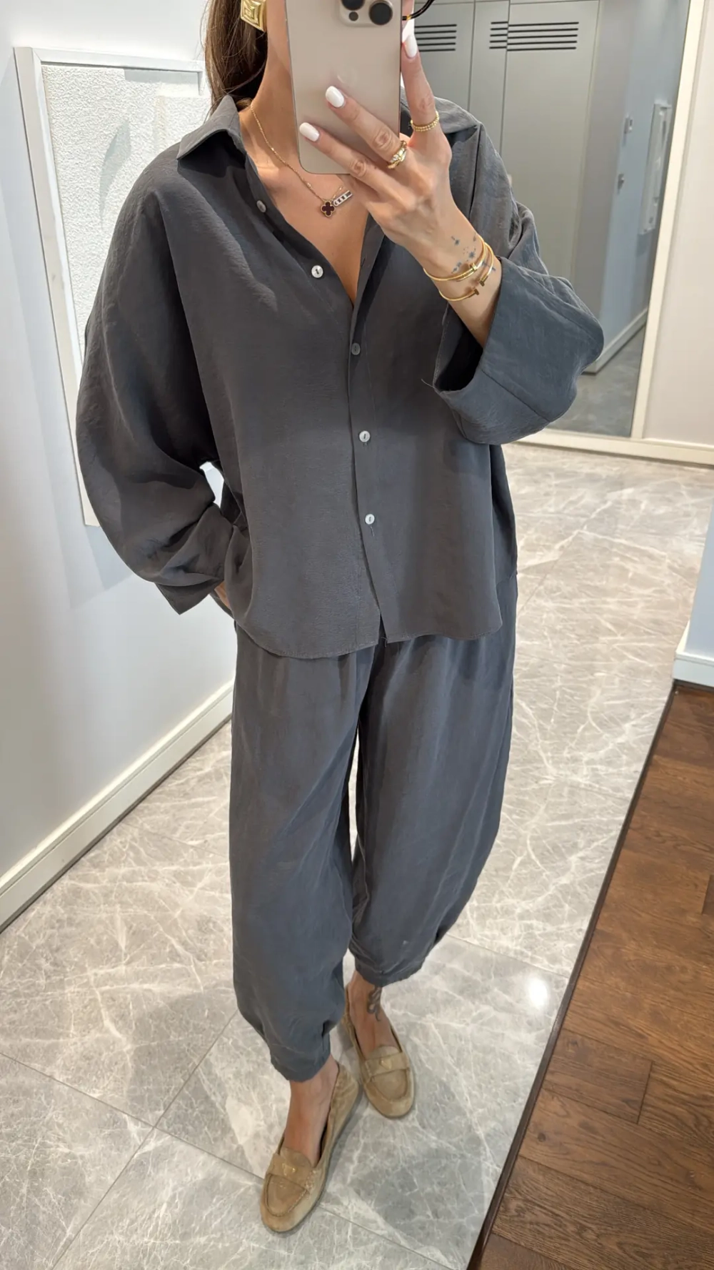 Костюм из модала с рубашкой