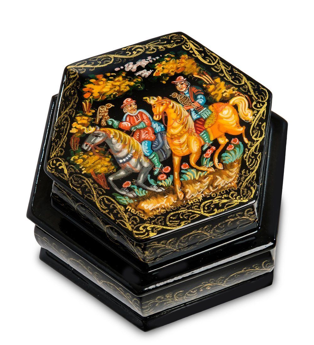 Народные промыслы ШК-85/24 Шкатулка «Соколиная охота»