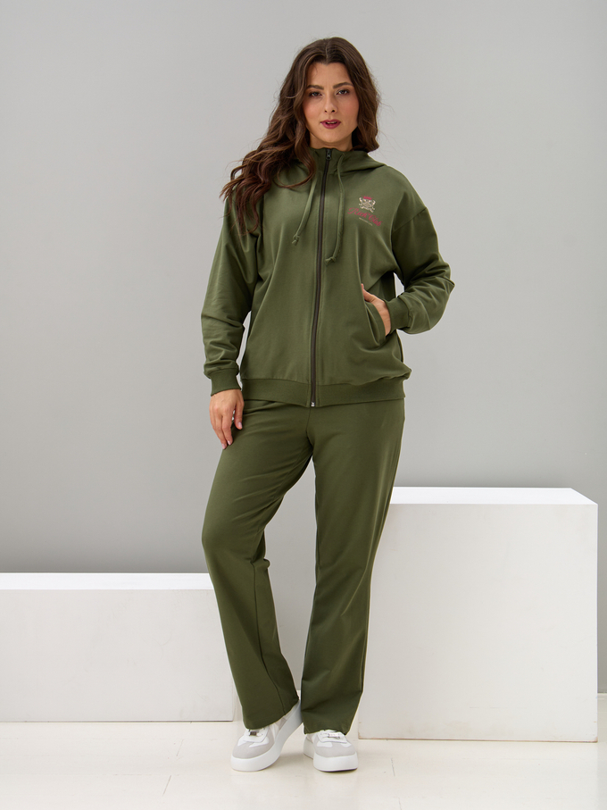 Костюм с брюками КБф-055О/хаки-п