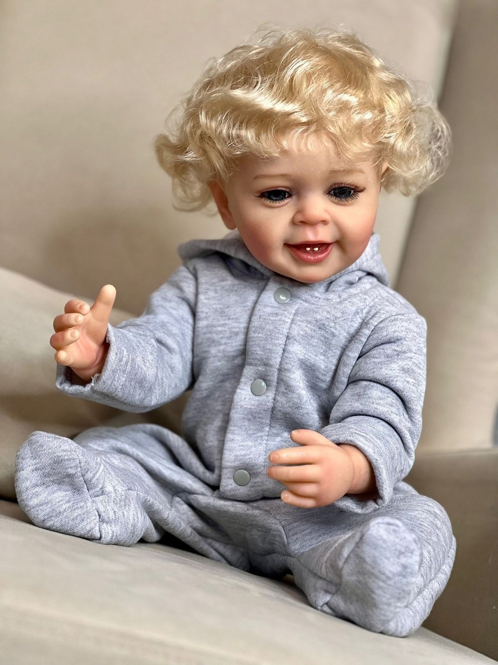 Кукла Реборн виниловая 55см в пакете (FA-012FVA)