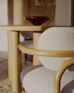 Melqui Бежевый стул из массива дуба с натуральной отделкой