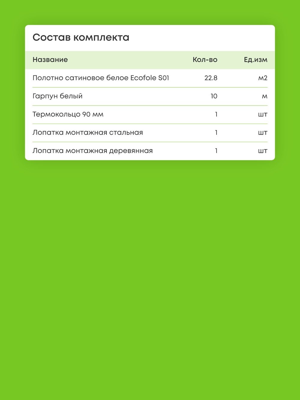 Сатиновый натяжной потолок 22.8 м2