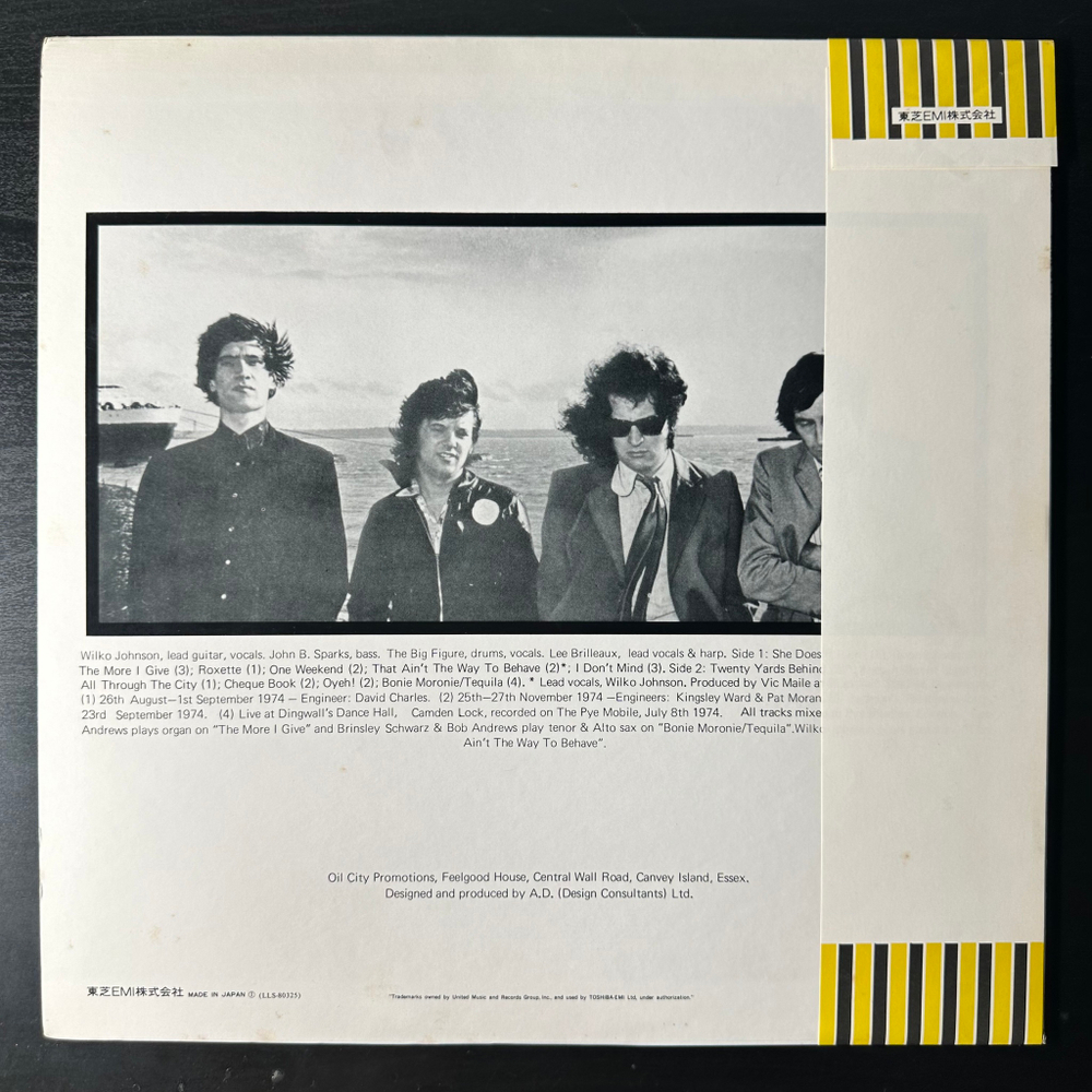 Dr. Feelgood ‎– Down By The Jetty (Япония 1975г.)