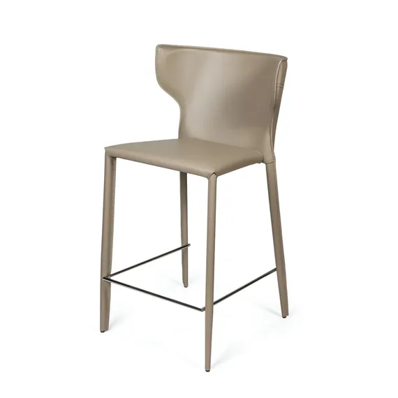 Стул полубарный Austin, кожа нуга