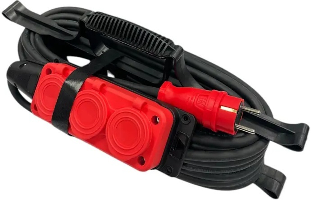 Удлинитель силовой iTOK i-CONNECT-COLOR-SUR-KG-315-3-54-20-RED