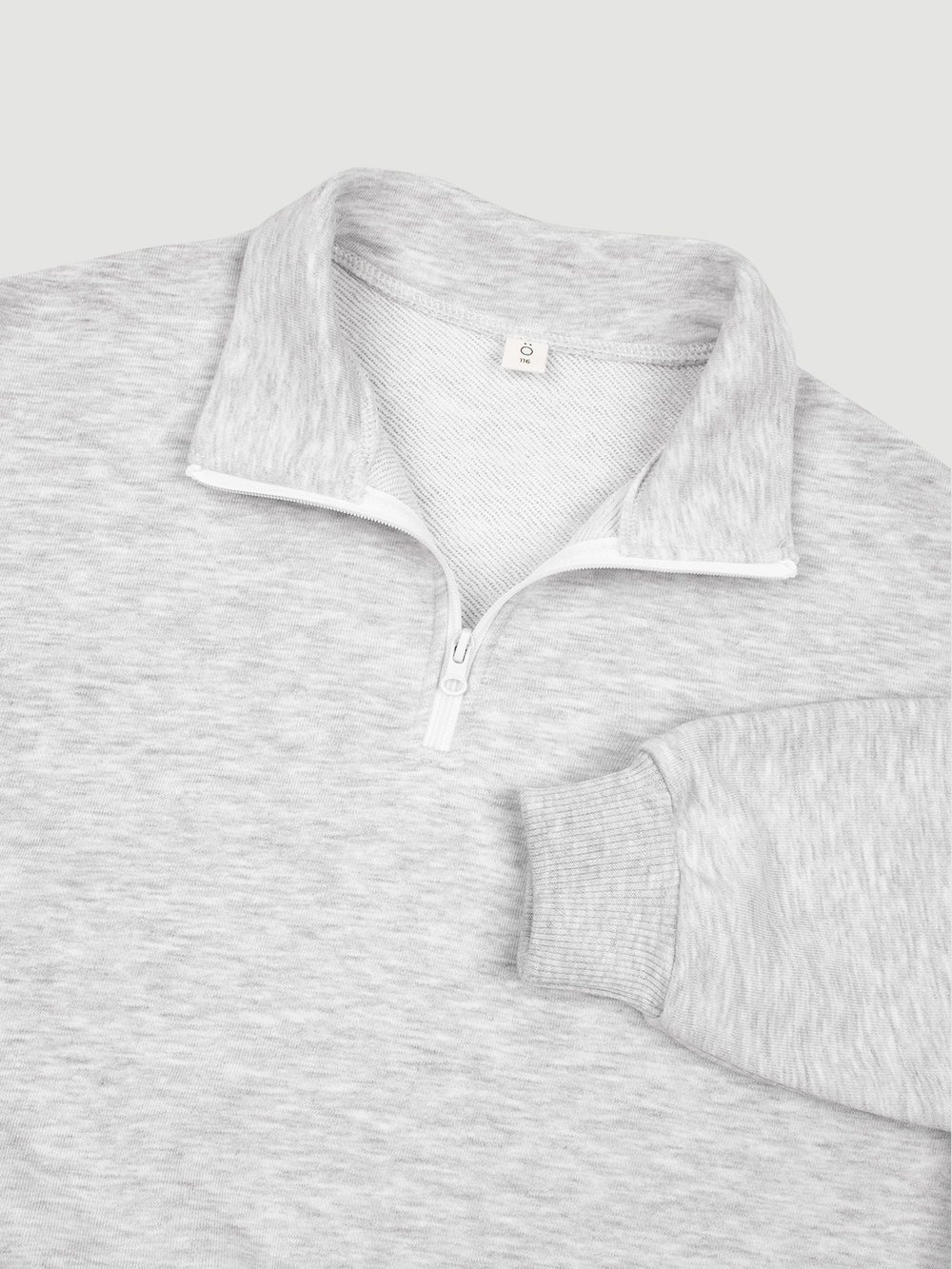 Свитшот на молнии Mjölk Ice Grey
