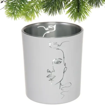 Подсвечник «Нежный силуэт» 8,5*10 см, Белый