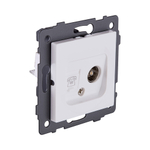 Розетка двойная TV (мама) + телефонная розетка RJ11, белый матовый Kollinger REA-013WM для Aspekt, Eleganz, Reflex