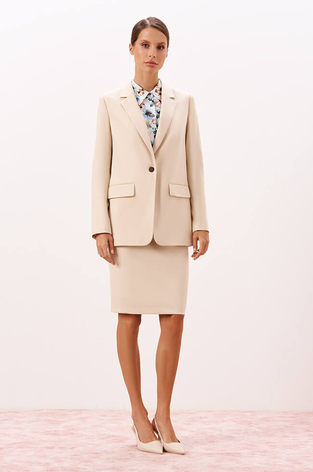 4875 Юбка женская (бежевый)