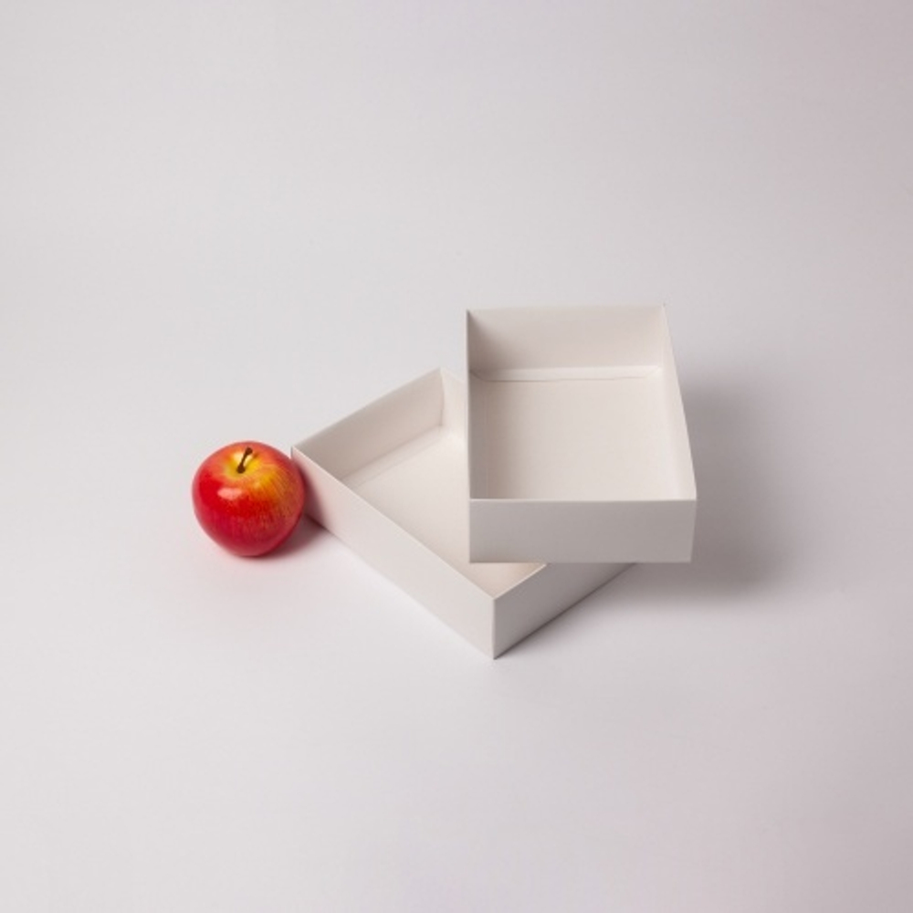 Коробка крышка-дно 21x6x15, белый, картон