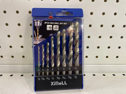 Набор сверл по металлу, 8 предметов