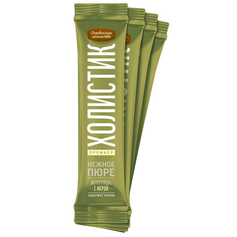 Нежное пюре со вкусом курицы Холистик премьер, Деревенские лакомства 40г