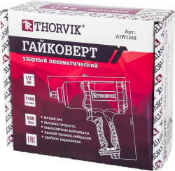 AIW1268 Гайковерт ударный пневматический, композитный корпус, 1/2"DR 7500 об/мин, 680 Нм