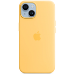 Силиконовый чехол с поддержкой MagSafe Apple Silicone Case для iPhone 14, Sunglow (Бледно-желтый)