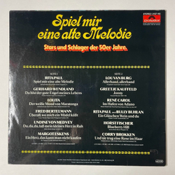 Винтажная виниловая пластинка LP Сборник Эстрады Spiel Mir Eine Alte Melodie (Germany 1977)