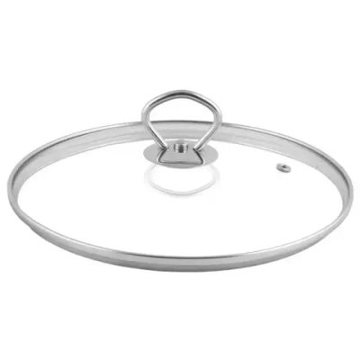 Крышка стекл метал обод метал кнопка 26см TM Appetite