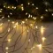 Гирлянда нить-роса 10 м., IP20, чёрная нить, 100 теплых белых LED, 12 В, Luazon Lighting (5198367)