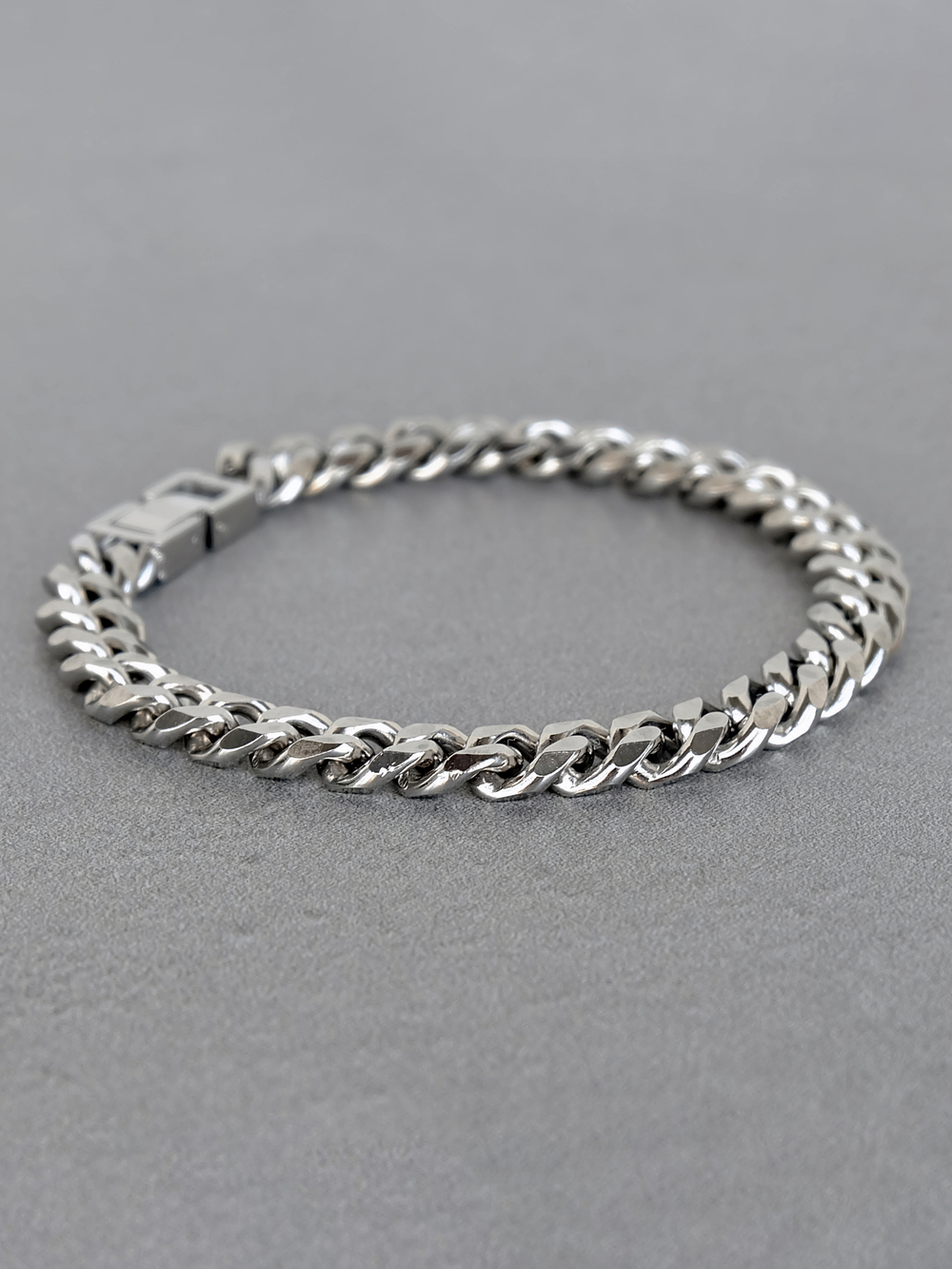 Мужской браслет из стали, панцирное плетение