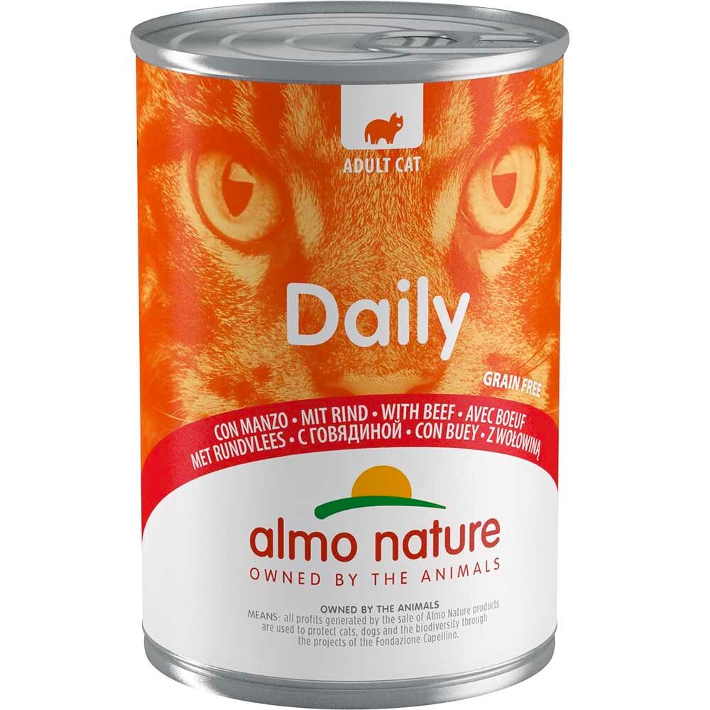 Almo Nature консервы для кошек &quot;Daily&quot; с говядиной 400 г банка