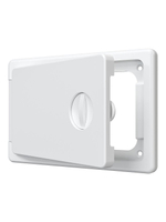 Люк ревизионный ЛТП накладной ручка-задвижка 150х100 пластик EVECS