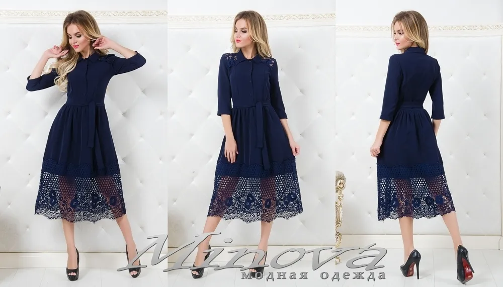 Платье 1059 (т.синий) Minova