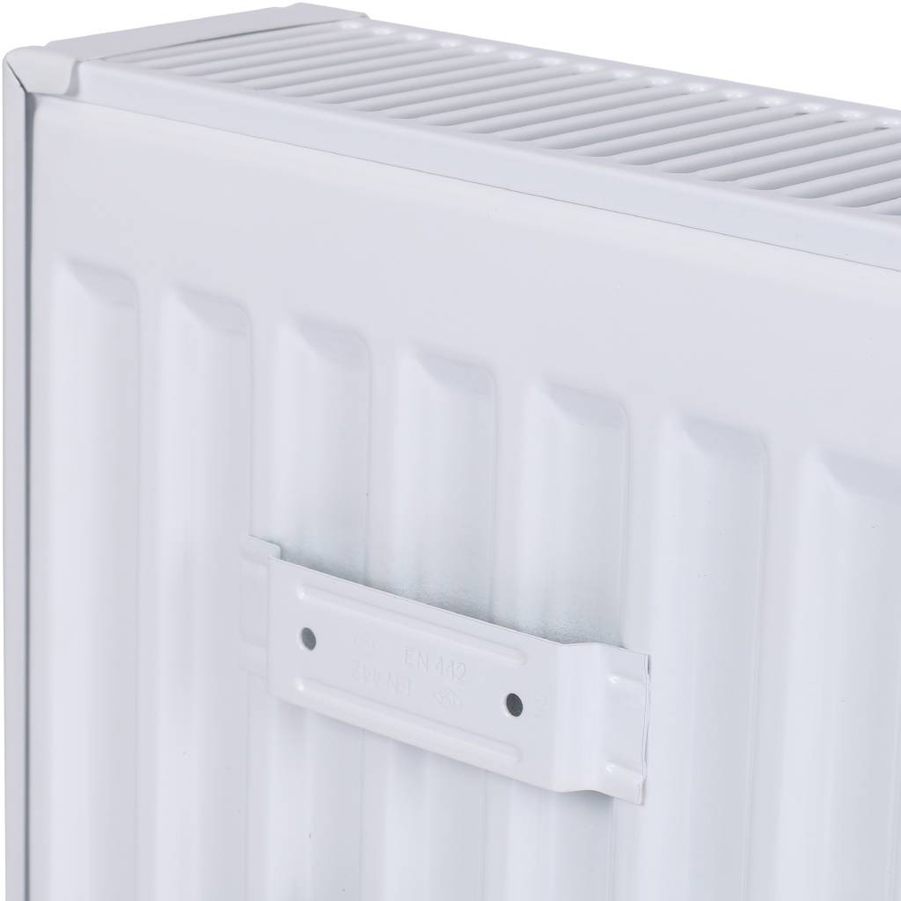 Радиатор панельный профильный ROMMER Compact тип 22 - 300x900 мм (подкл.боковое, белый)